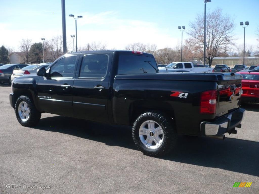 2008 Silverado 1500 LT Crew Cab 4x4 - Black / Ebony photo #4