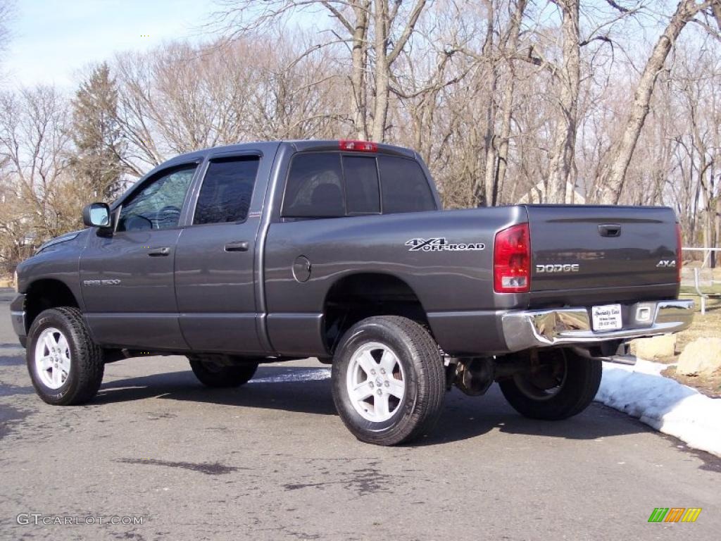 2002 Ram 1500 SLT Quad Cab 4x4 - Graphite Metallic / Dark Slate Gray photo #14