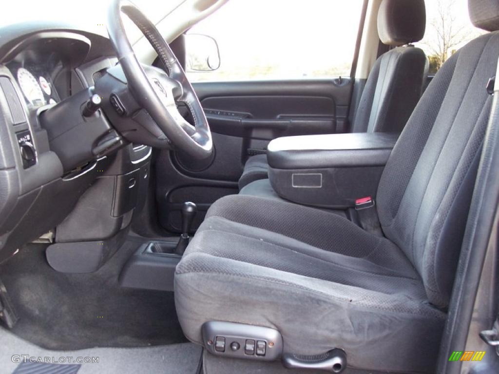 Dark Slate Gray Interior 2002 Dodge Ram 1500 SLT Quad Cab 4x4 Photo #45642469
