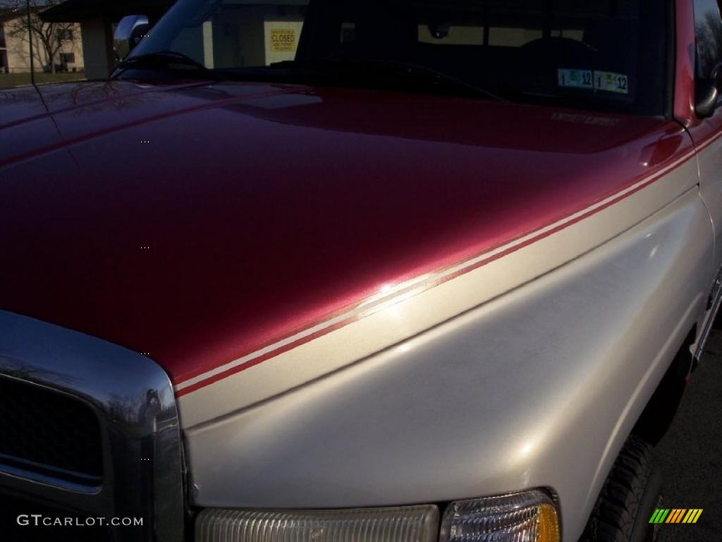 1997 Ram 1500 Laramie SLT Extended Cab 4x4 - Metallic Red / Mist Gray photo #16