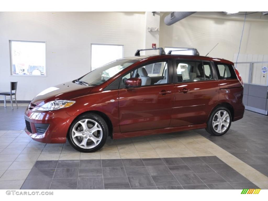 2008 MAZDA5 Sport - Copper Red / Black photo #1