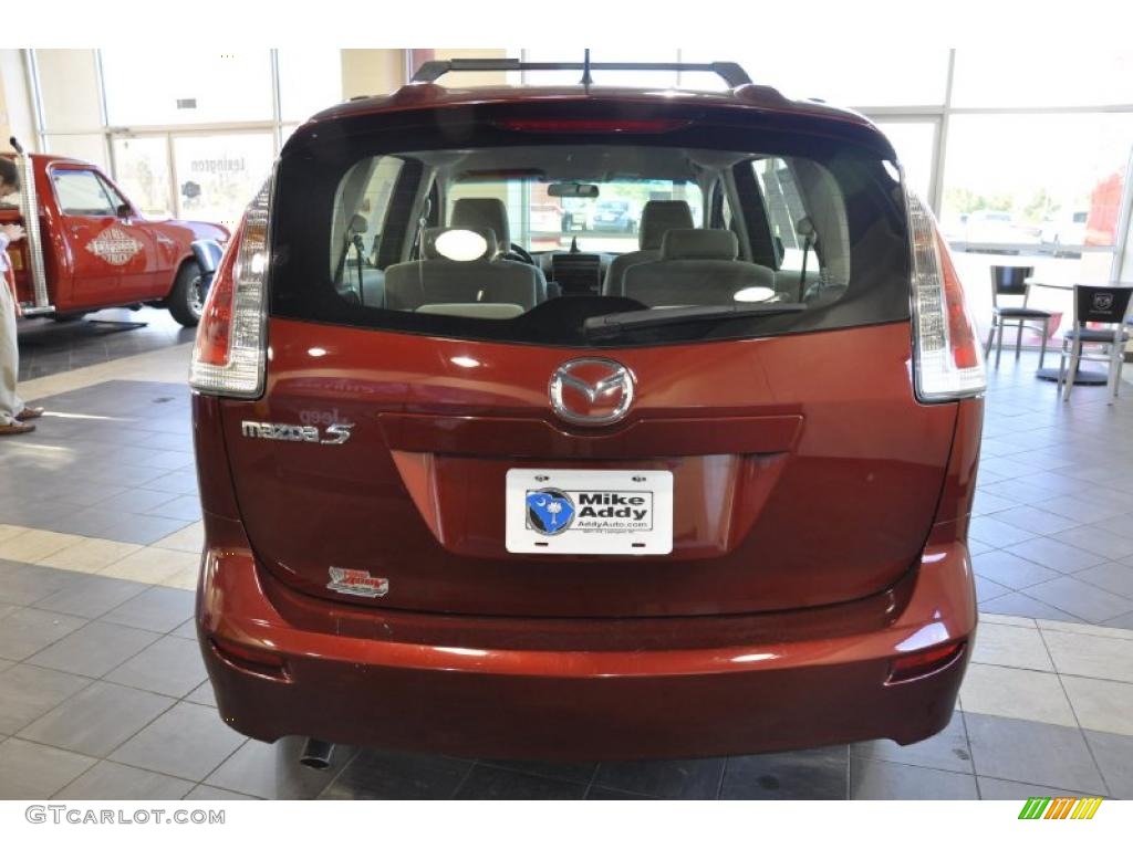 2008 MAZDA5 Sport - Copper Red / Black photo #6