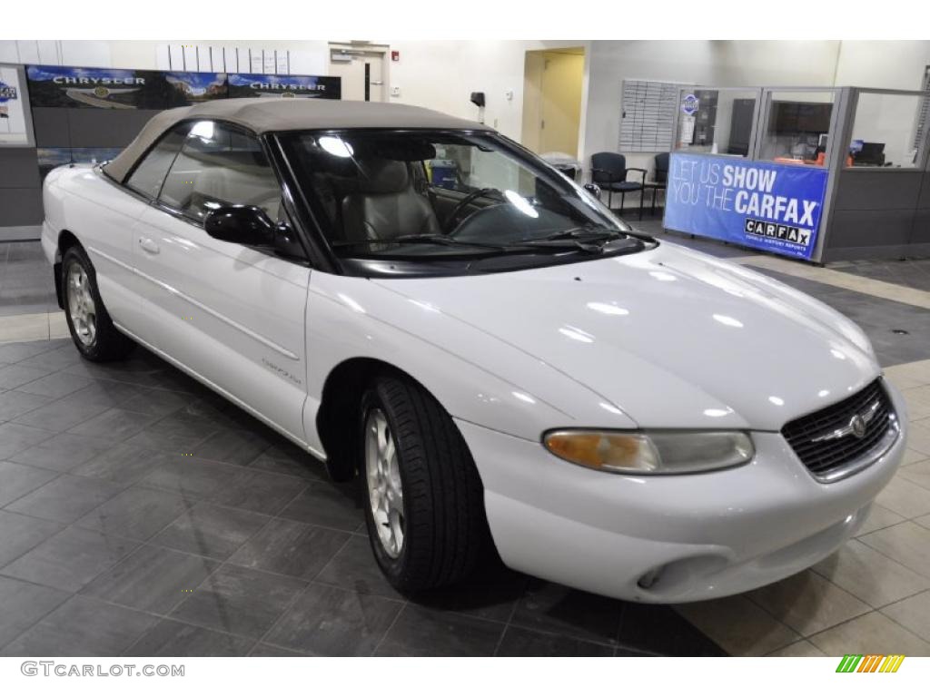 2000 Sebring JXi Convertible - Bright White / Camel photo #4