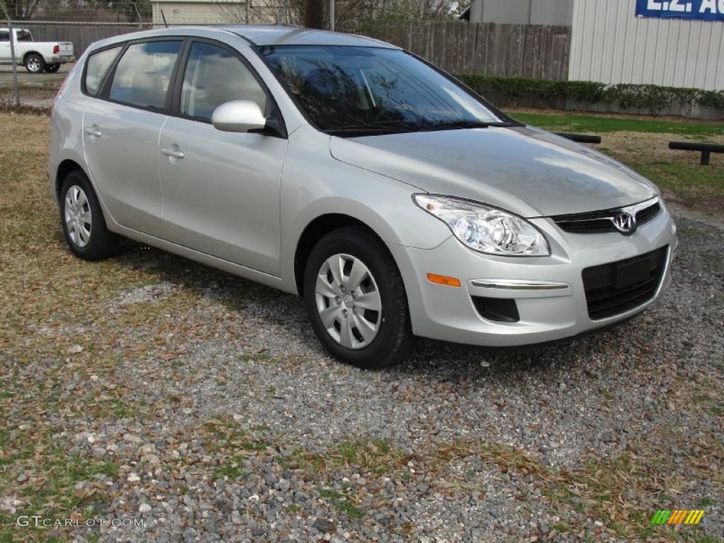 Shimmering Silver Metallic 2011 Hyundai Elantra Touring GLS Exterior Photo #45649829