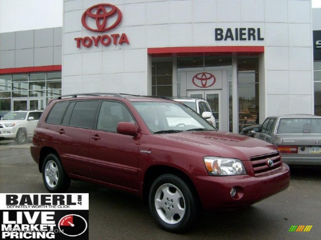 2006 Highlander Limited 4WD - Salsa Red Pearl / Ash Gray photo #1