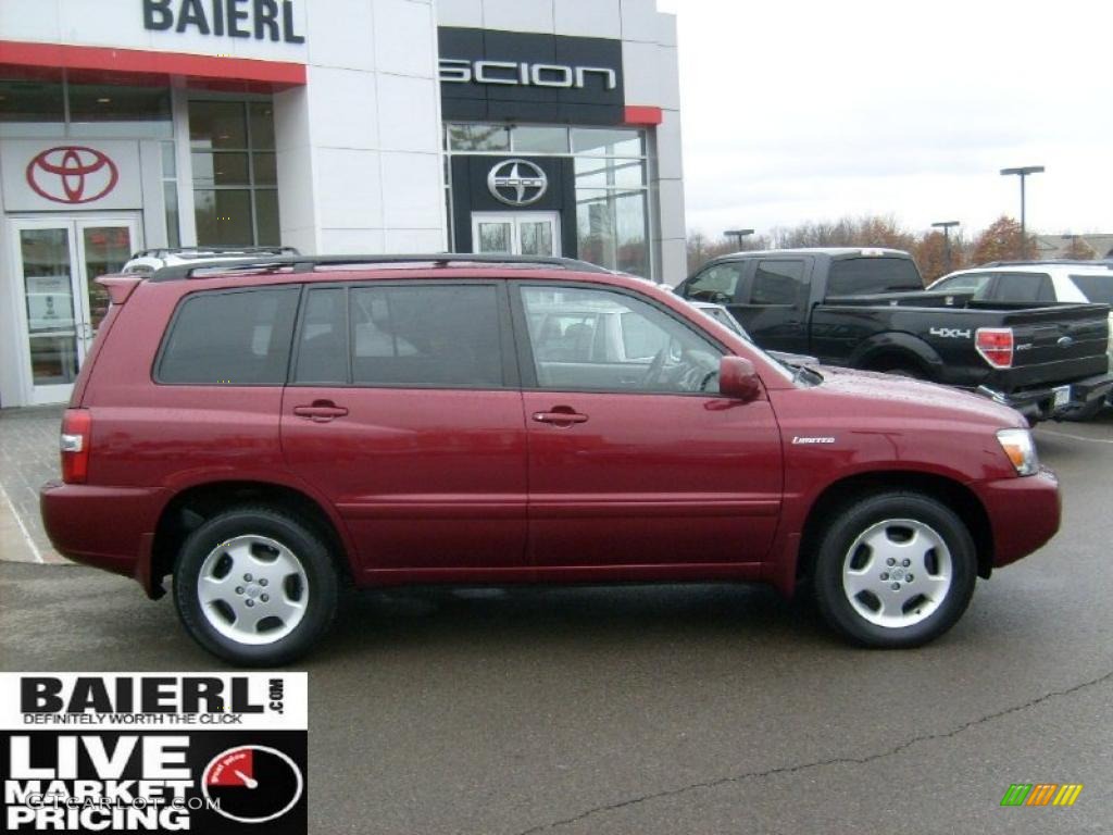 2006 Highlander Limited 4WD - Salsa Red Pearl / Ash Gray photo #7