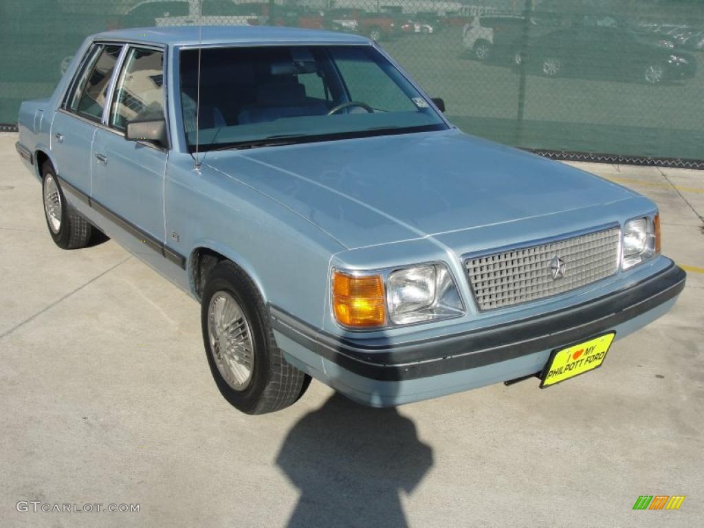 Light Blue Metallic Plymouth Reliant K