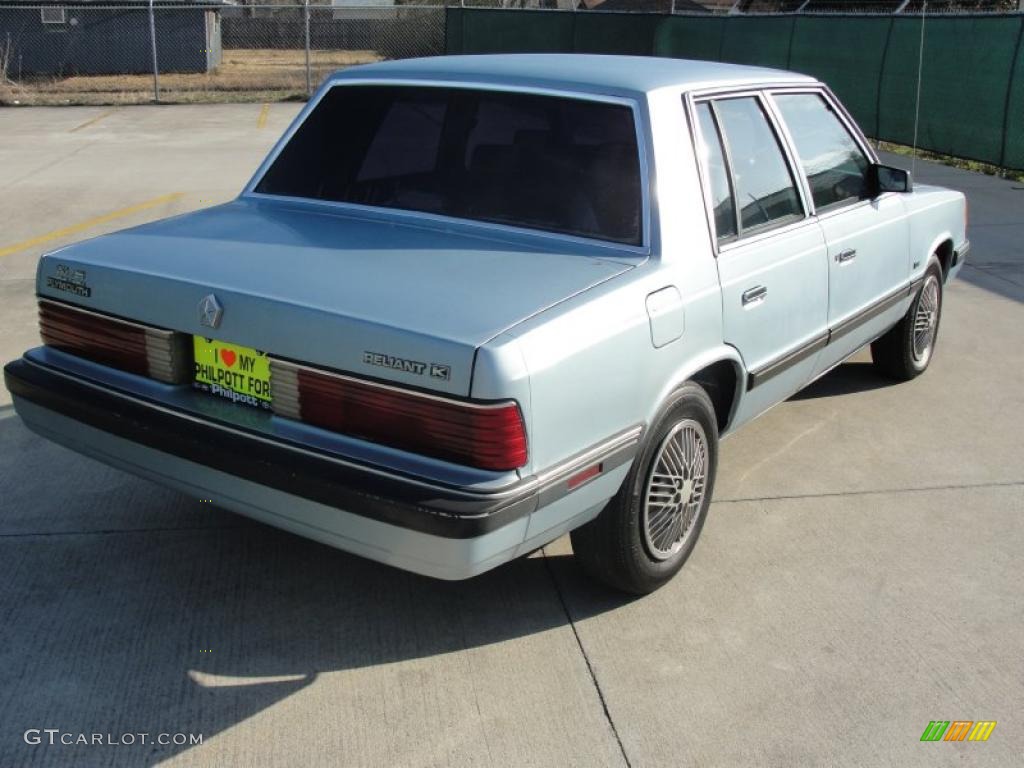 1989 Reliant K LE America - Light Blue Metallic / Blue photo #3