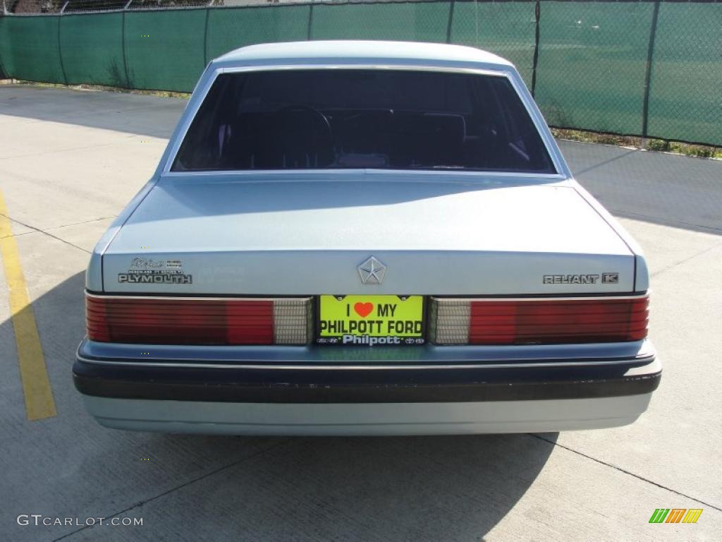 1989 Reliant K LE America - Light Blue Metallic / Blue photo #4