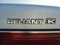 1989 Plymouth Reliant K LE America Badge and Logo Photo