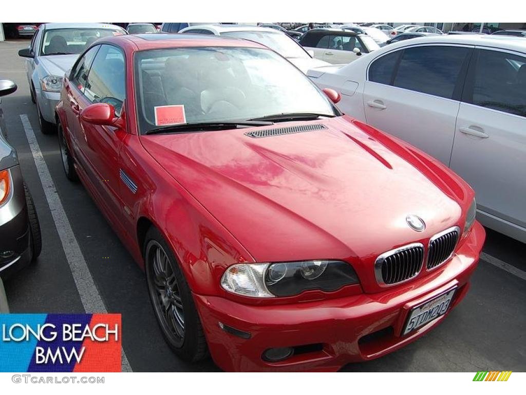 2002 M3 Coupe - Imola Red / Black photo #1