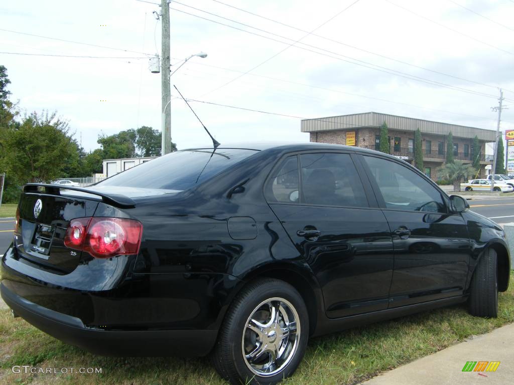 2009 Jetta S Sedan - Black Uni / Anthracite photo #4