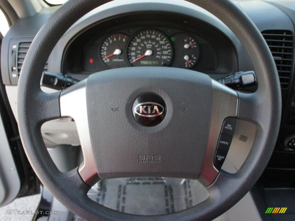 2004 Kia Sorento LX Gray Steering Wheel Photo #45659097