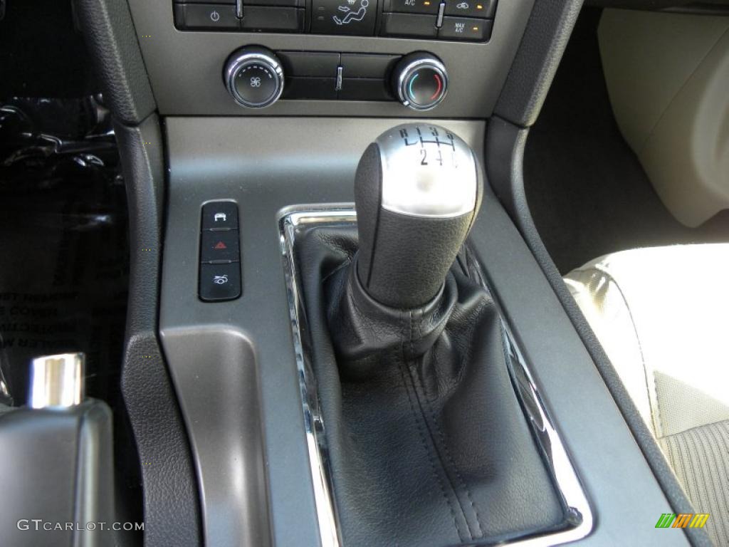 2011 Mustang V6 Premium Coupe - Ebony Black / Stone photo #16