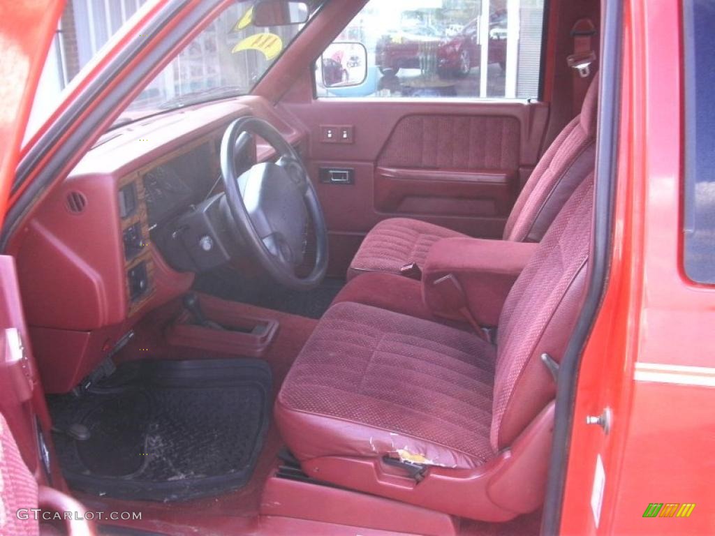1994 Poppy Red Dodge Dakota Slt Extended Cab 4x4 45450178