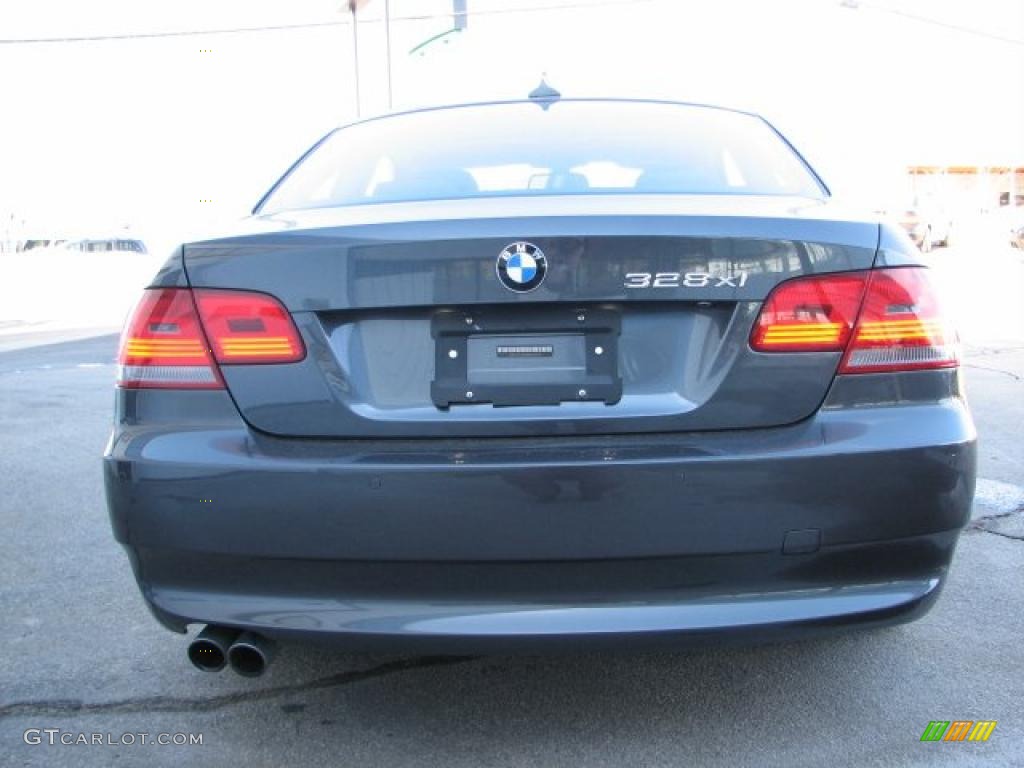 2008 3 Series 328xi Coupe - Sparkling Graphite Metallic / Black photo #4