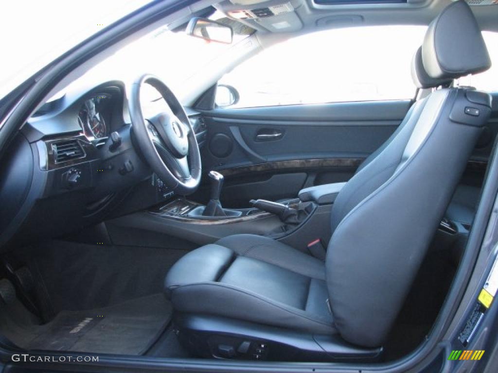 2008 3 Series 328xi Coupe - Sparkling Graphite Metallic / Black photo #6