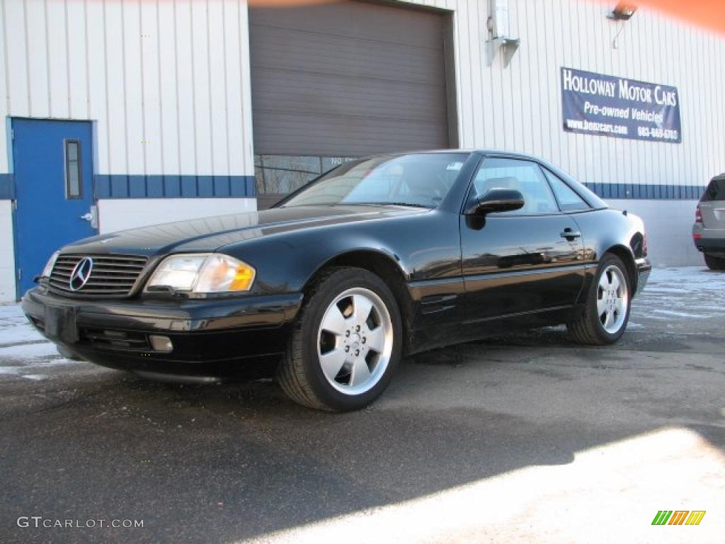 Black 2000 Mercedes-Benz SL 500 Roadster Exterior Photo #45661091