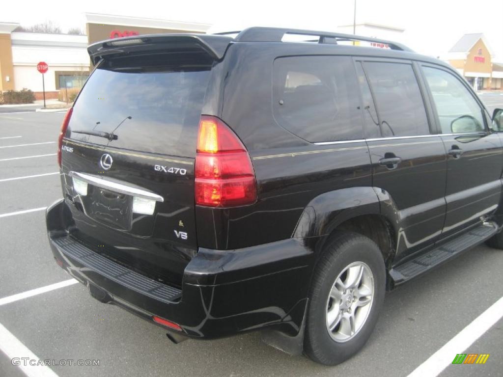 2005 GX 470 - Black Onyx / Dark Gray photo #9