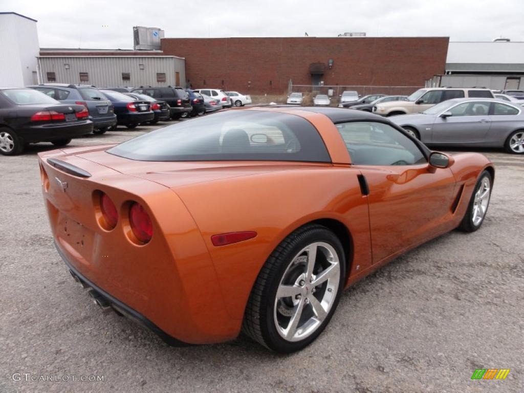 Atomic Orange Metallic 2008 Chevrolet Corvette Coupe Exterior Photo #45662533