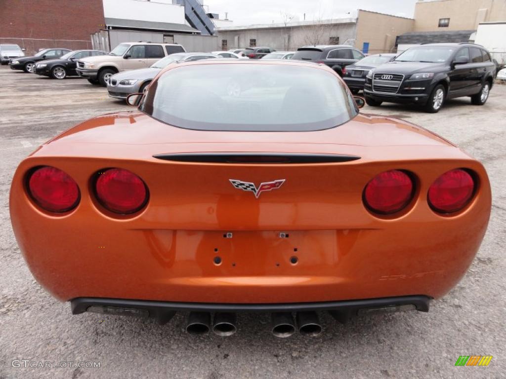 Atomic Orange Metallic 2008 Chevrolet Corvette Coupe Exterior Photo #45662537