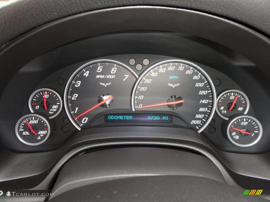 2008 Chevrolet Corvette Coupe Gauges Photo #45662889