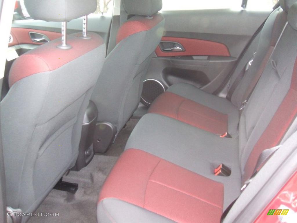 Jet Black/Sport Red Interior 2011 Chevrolet Cruze LT/RS Photo #45663461
