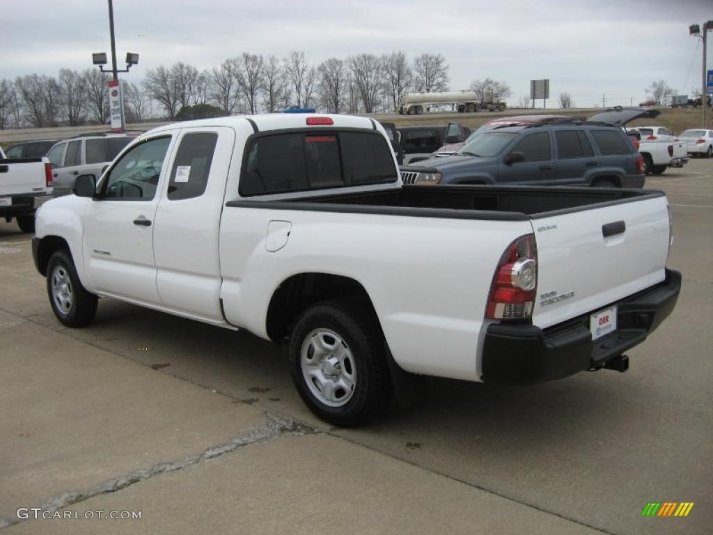 2011 Tacoma Access Cab - Super White / Graphite Gray photo #5