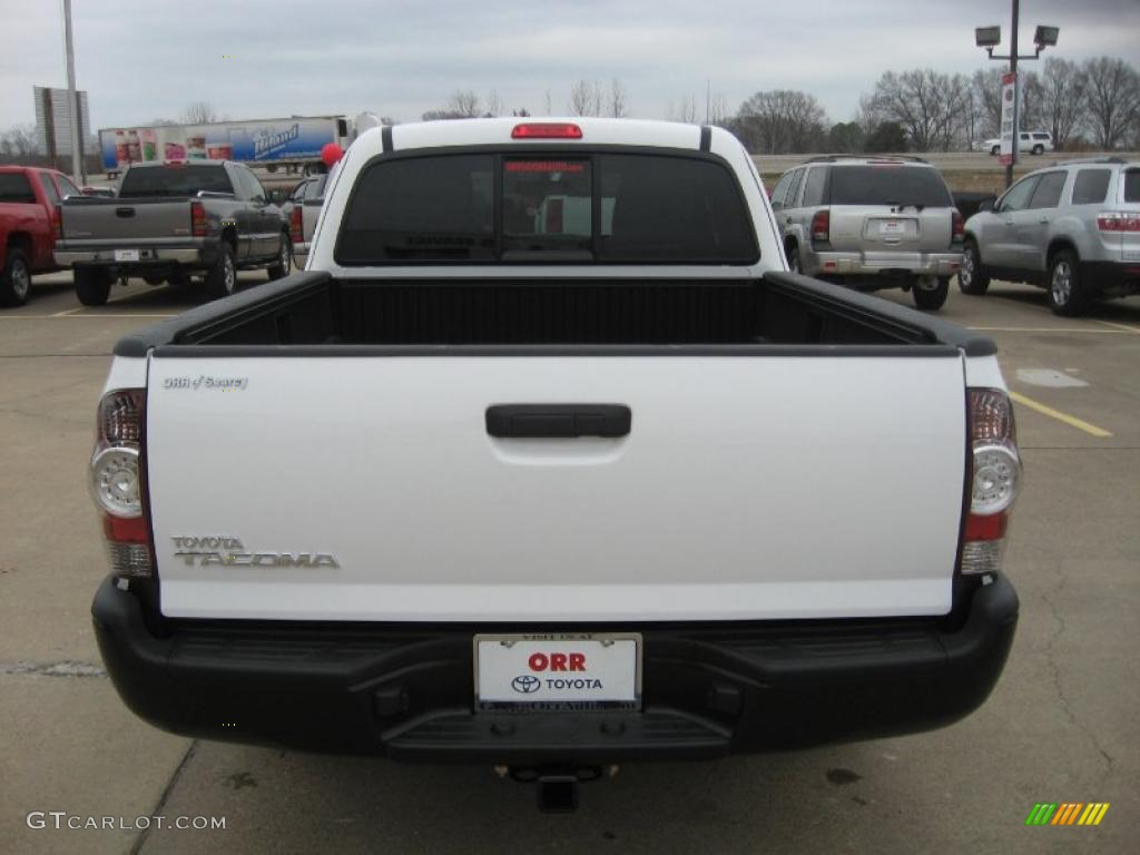 2011 Tacoma Access Cab - Super White / Graphite Gray photo #6