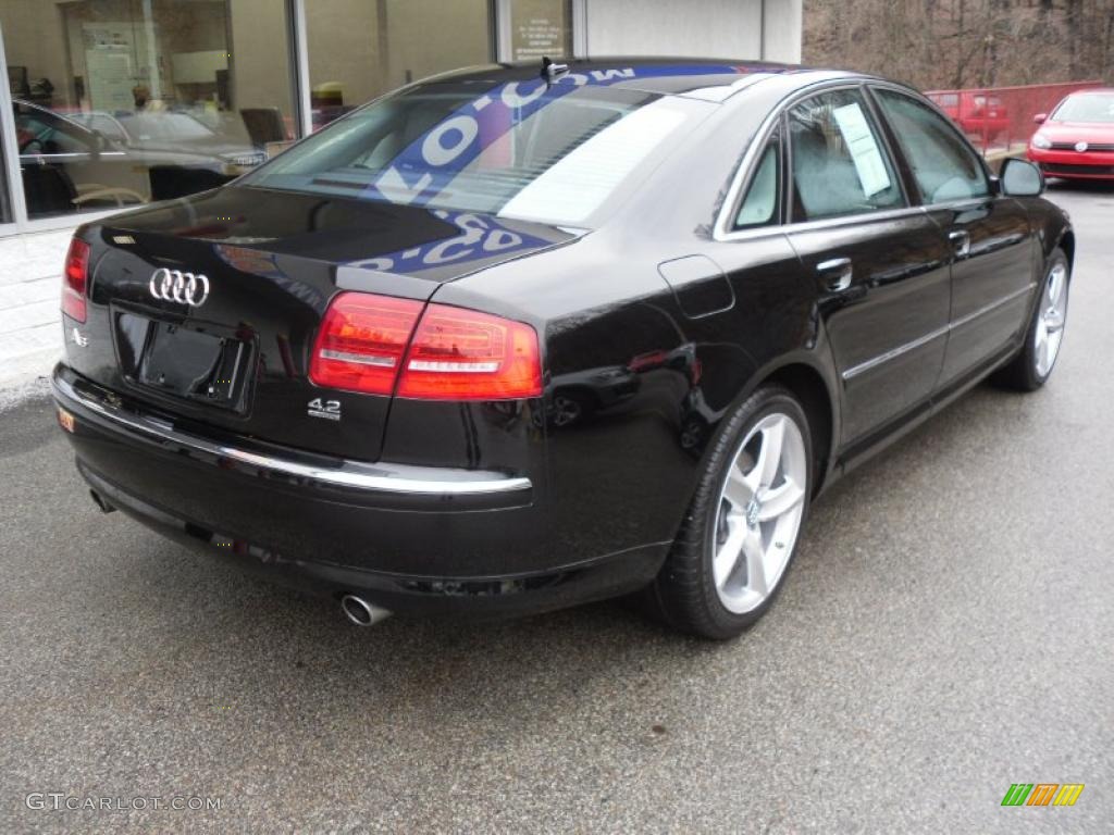 Brilliant Black 2008 Audi A8 4.2 quattro Exterior Photo #45664444