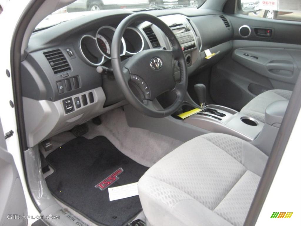 Graphite Gray Interior 2011 Toyota Tacoma TSS PreRunner Double Cab Photo #45664652