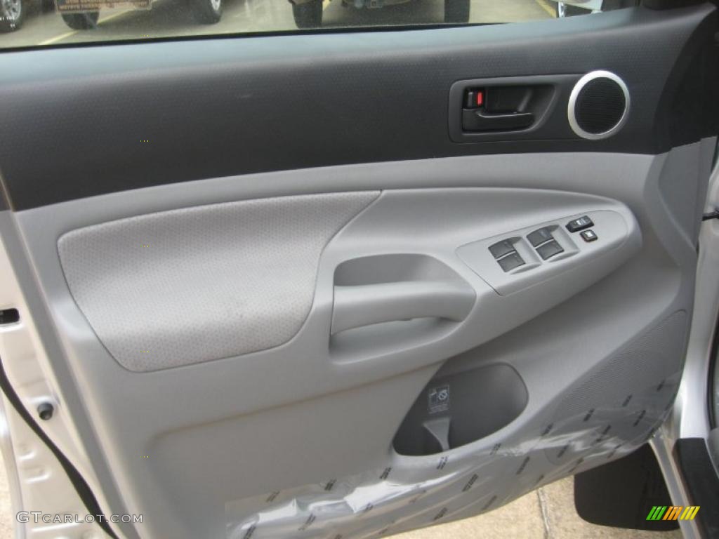 2011 Toyota Tacoma V6 TRD Sport PreRunner Double Cab Graphite Gray Door Panel Photo #45665068