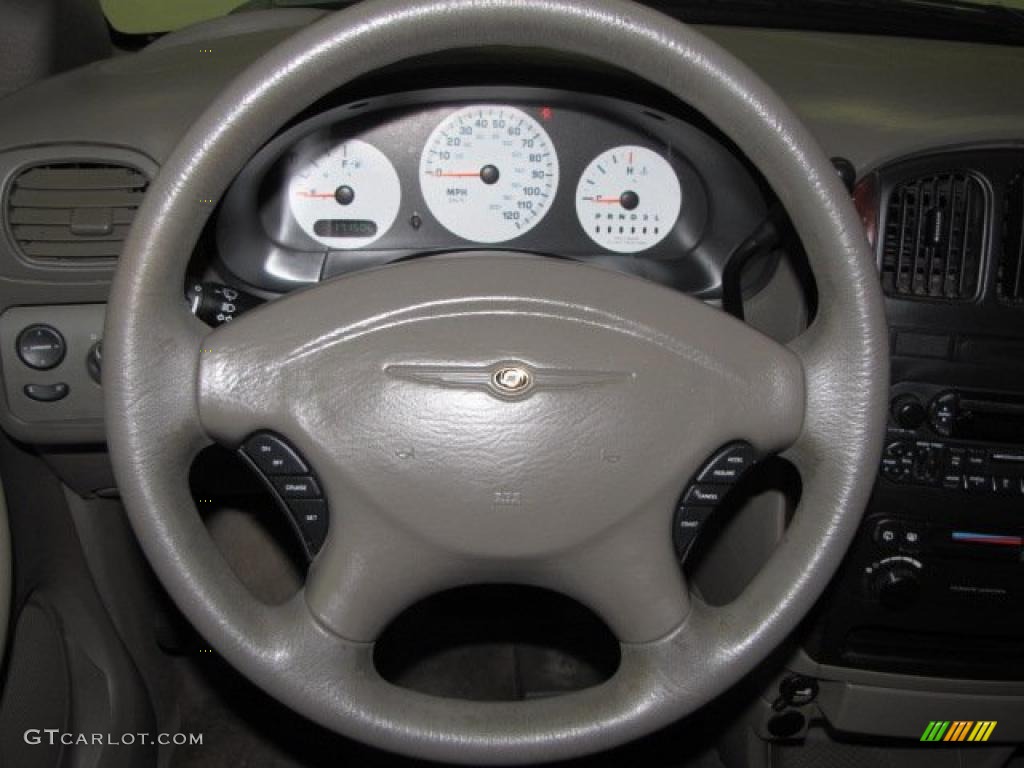 2004 Chrysler Town & Country LX Medium Slate Gray Steering Wheel Photo #45665738
