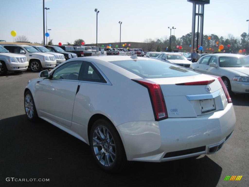 White Diamond Tricoat 2011 Cadillac CTS Coupe Exterior Photo #45666234