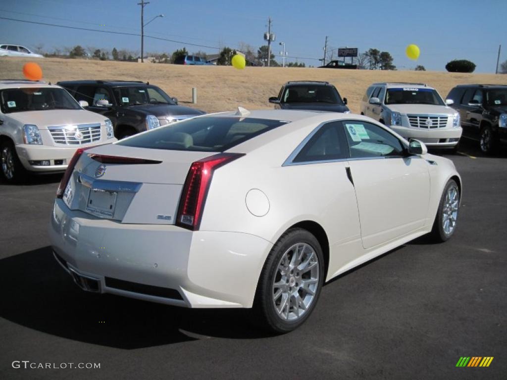 White Diamond Tricoat 2011 Cadillac CTS Coupe Exterior Photo #45666242