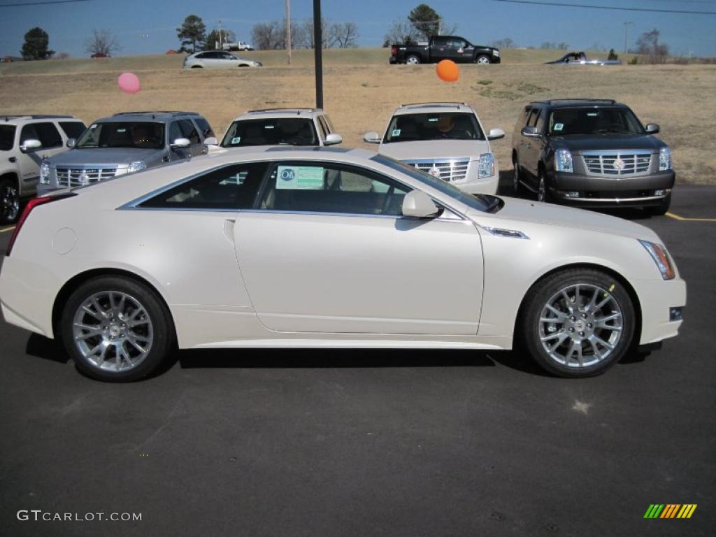 White Diamond Tricoat 2011 Cadillac CTS Coupe Exterior Photo #45666246