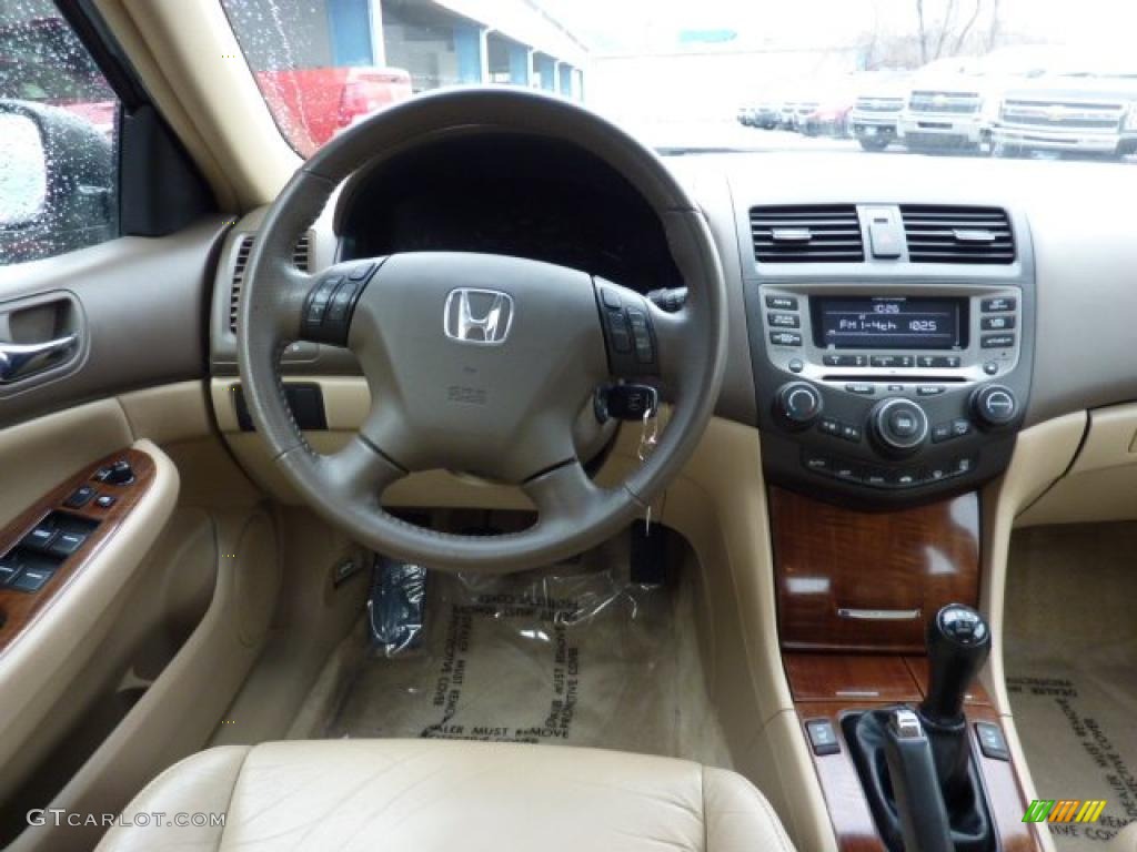 2007 Honda Accord EX-L Sedan Ivory Dashboard Photo #45668080