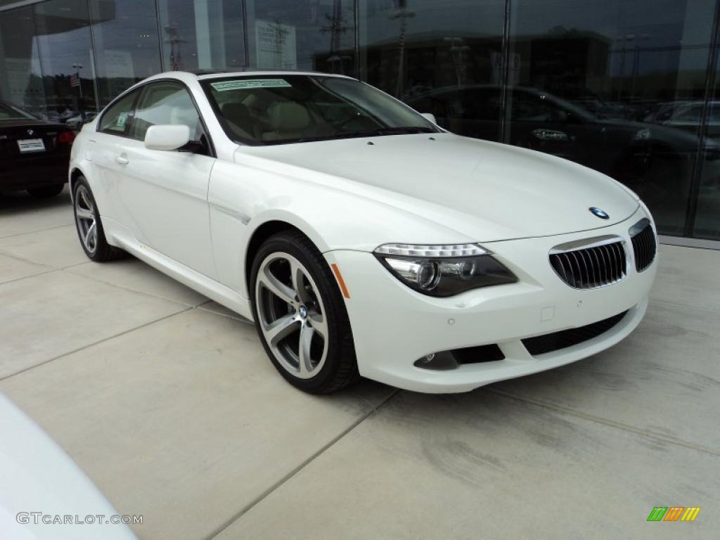 2008 6 Series 650i Coupe - Alpine White / Cream Beige photo #2