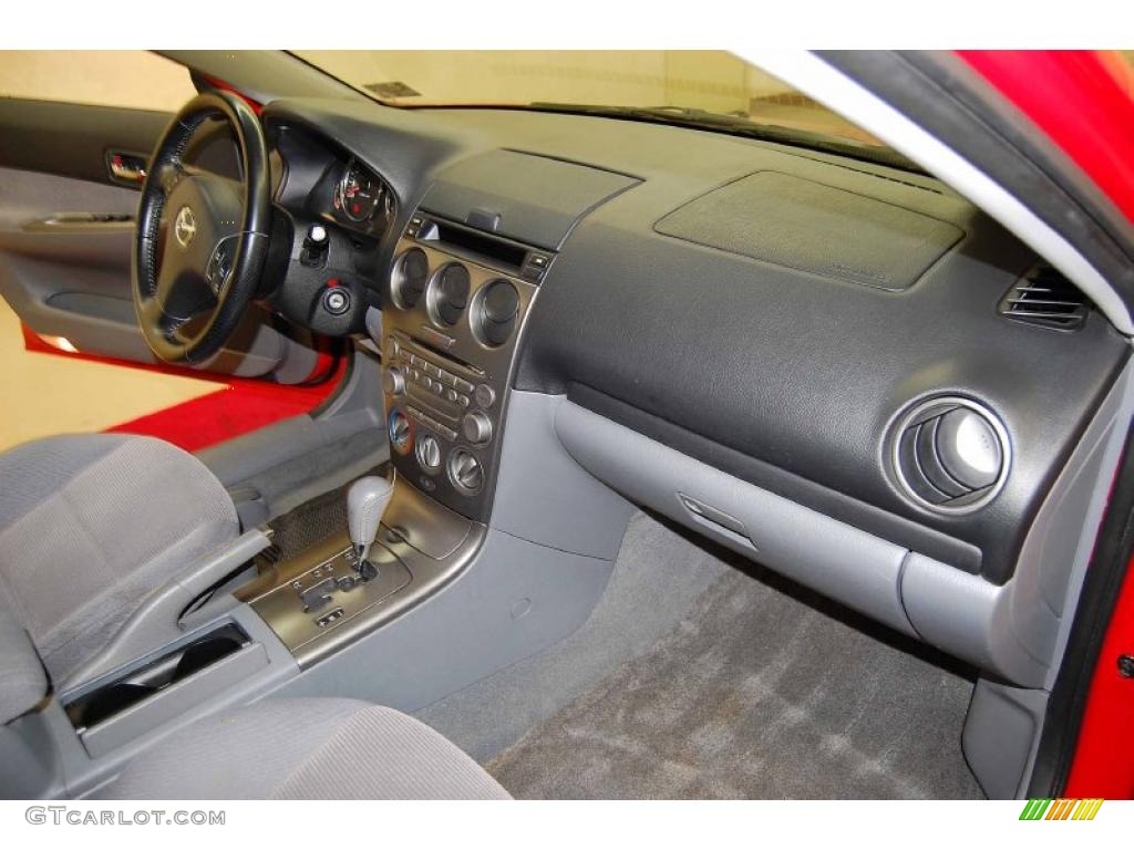 2005 Mazda MAZDA6 i Sport Hatchback Gray Dashboard Photo #45671450