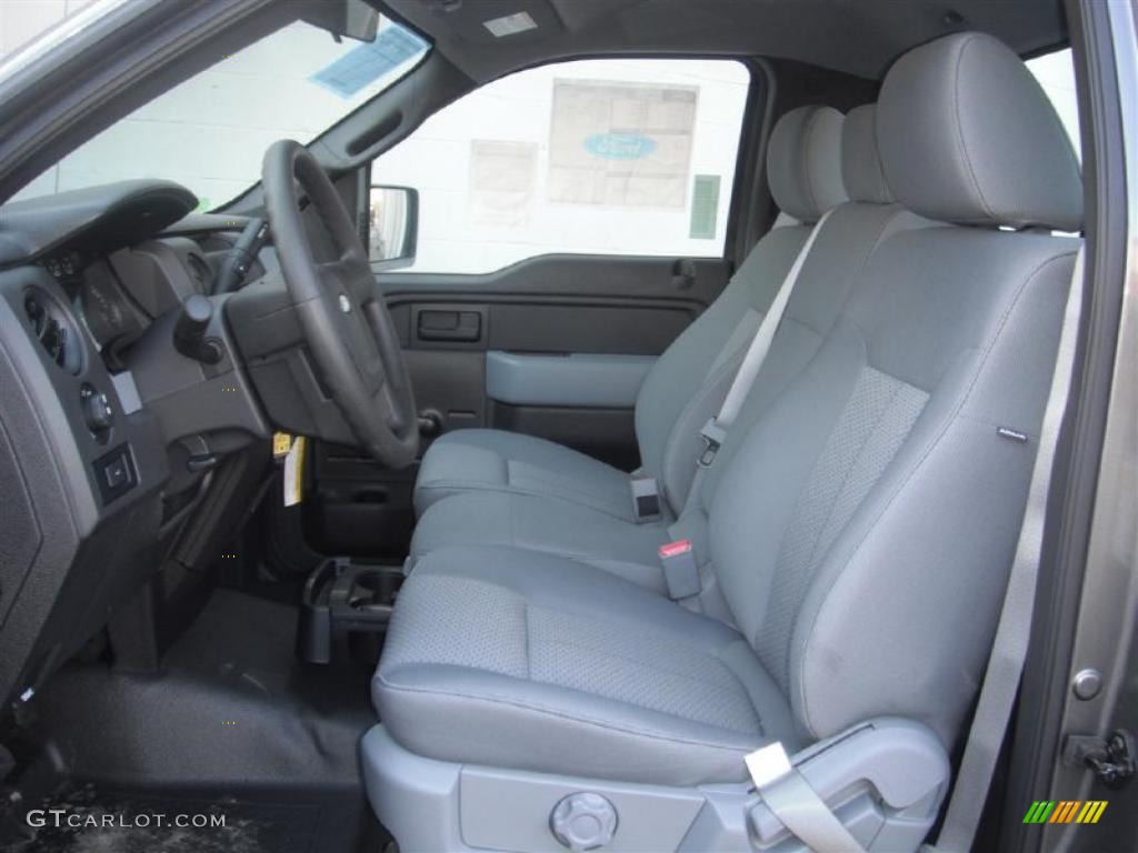 Steel Gray Interior 2011 Ford F150 XL Regular Cab Photo #45672134