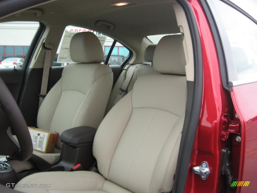 Cocoa/Light Neutral Leather Interior 2011 Chevrolet Cruze LT Photo #45672526