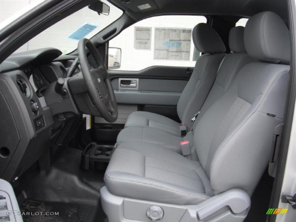 Steel Gray Interior 2011 Ford F150 STX SuperCab Photo #45672739