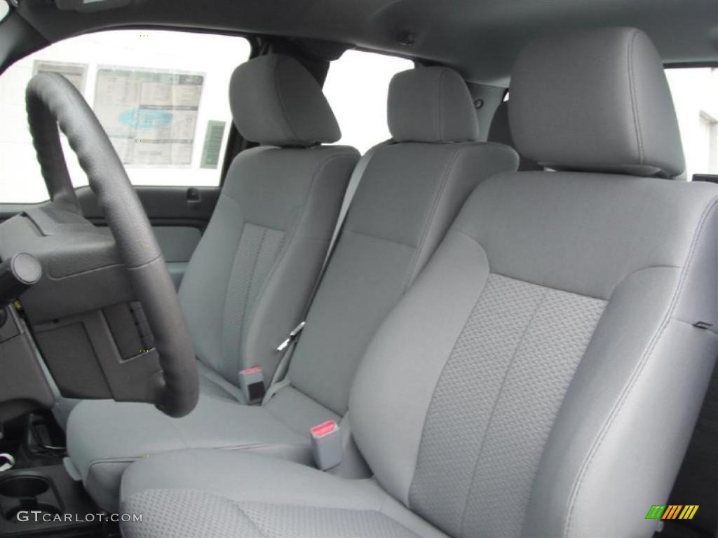 Steel Gray Interior 2011 Ford F150 STX SuperCab Photo #45672743