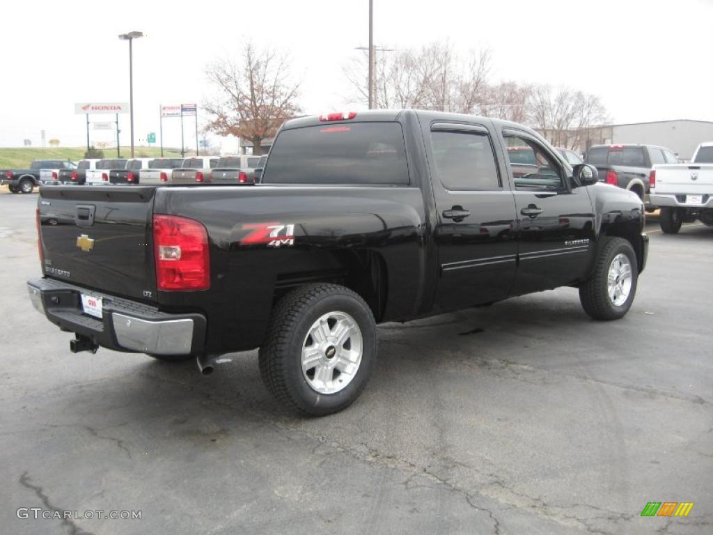 2011 Silverado 1500 LTZ Crew Cab 4x4 - Black / Ebony photo #5