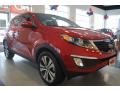 2011 Signal Red Kia Sportage EX AWD  photo #8