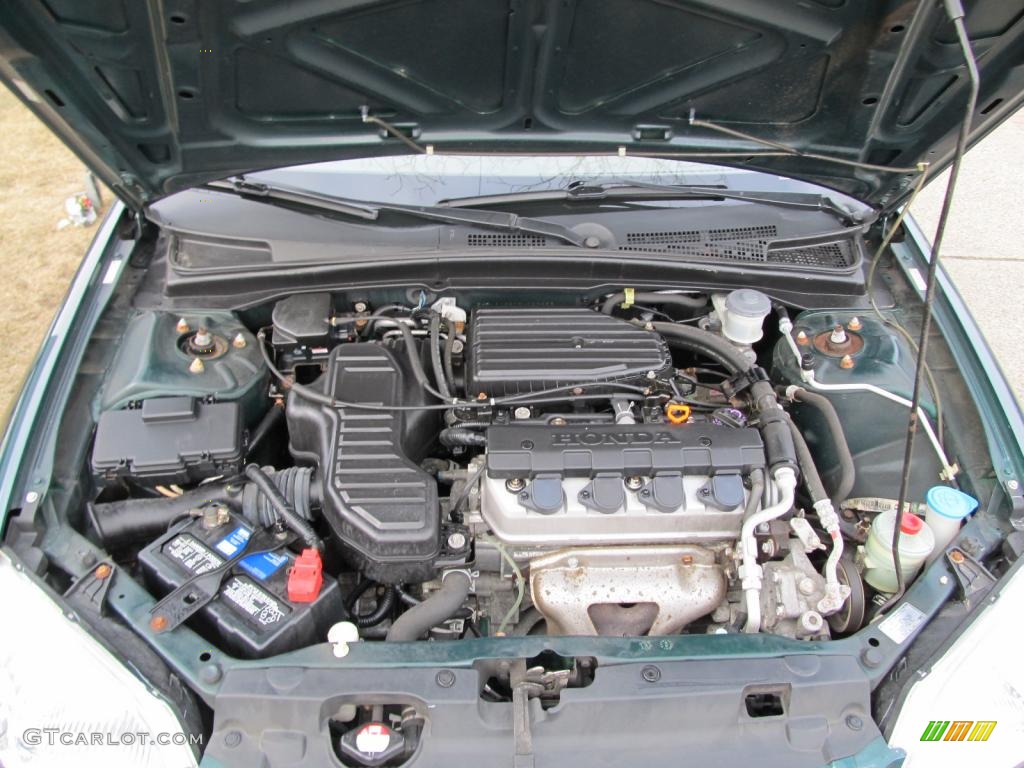2002 Honda Civic LX Sedan 1.7 Liter SOHC 16-Valve 4 Cylinder Engine Photo #45674412