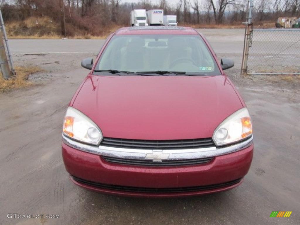 2004 Malibu LS V6 Sedan - Sport Red Metallic / Neutral photo #3