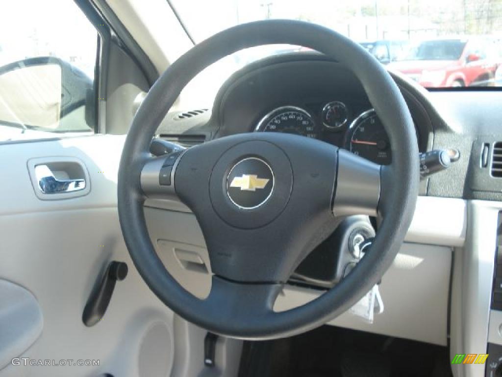 2010 Chevrolet Cobalt LS Coupe Gray Steering Wheel Photo #45675556