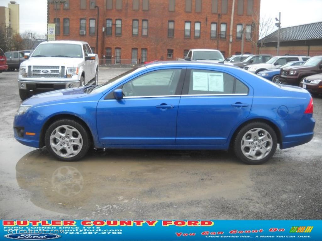 2011 Fusion SE V6 - Blue Flame Metallic / Medium Light Stone photo #5