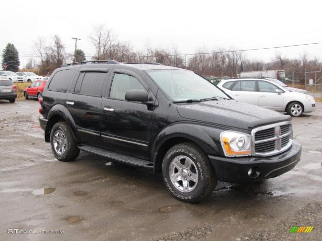 2005 Durango Limited 4x4 - Black / Khaki photo #1